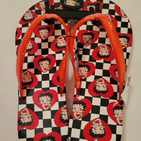 BRAND NEW BETTY BOOP WOMEN'S FLIP FLOP THONG SANDAL - Picture 6 of 15
